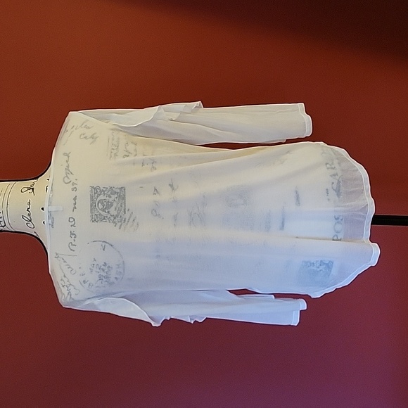 Three Dots Flutter Sleeve Top - Picture 2 of 2